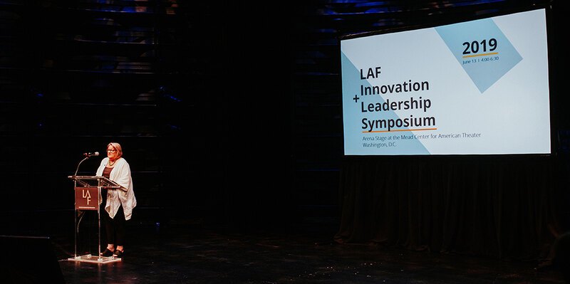 LAF President Stephanie Rolley opens the 2019 LAF Innovation + Leadership Symposium