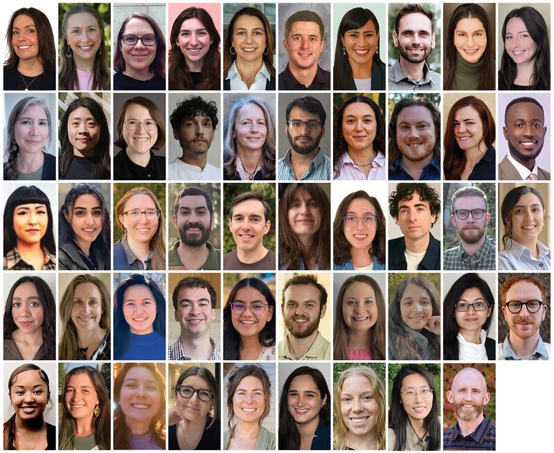 A grid of headshots of the 49 graduate 2025 LAF Olmsted Scholars