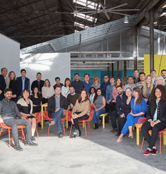 The Studio-MLA team poses for a group photo in their office